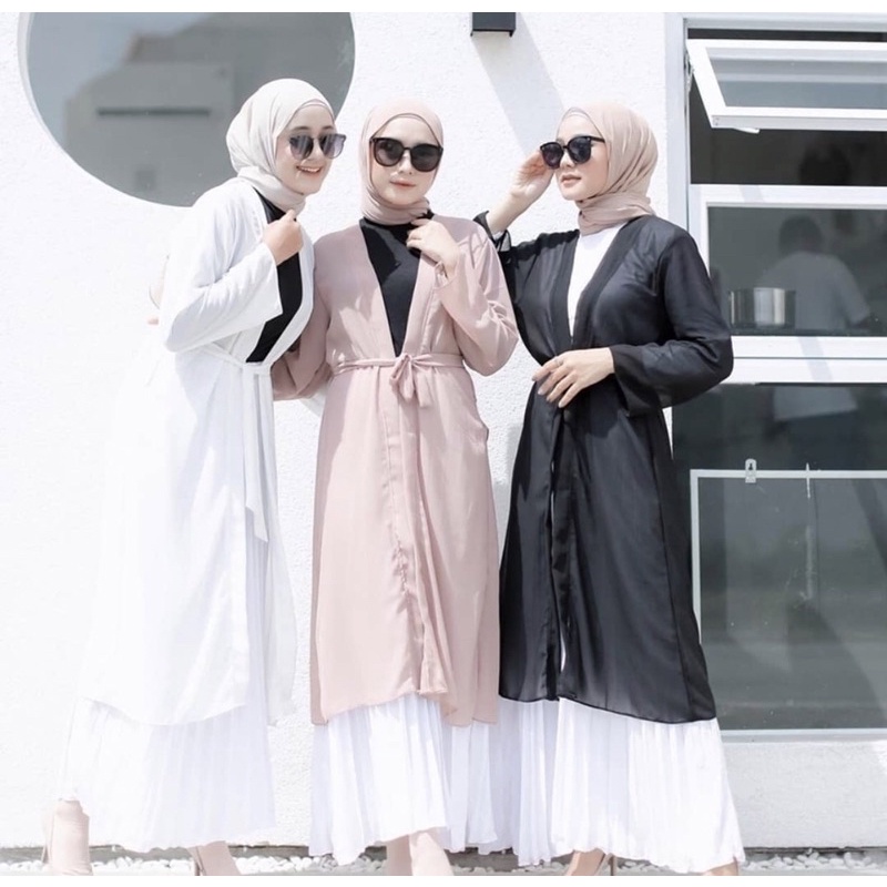 LONG OUTER HIJABERS / CARDIGAN PANJANG / LUARAN HIJAB / OUTER PANJANG TRANSPARAN