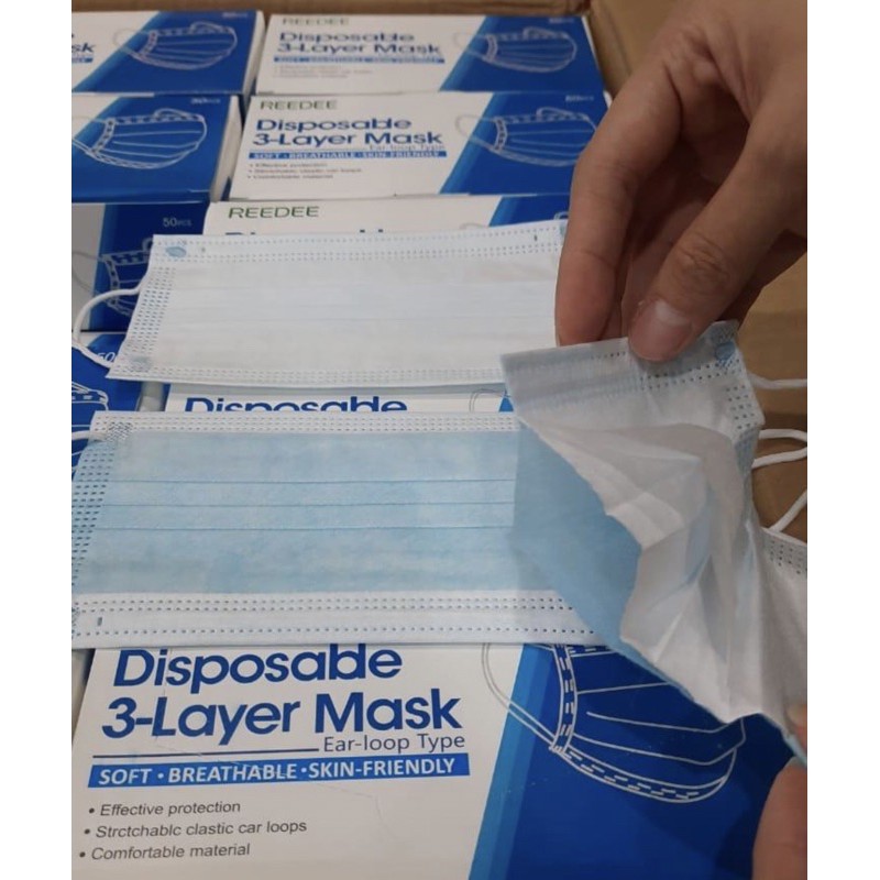 Masker 3Ply Medis bedah Masker 3 ply earloop disposable mask