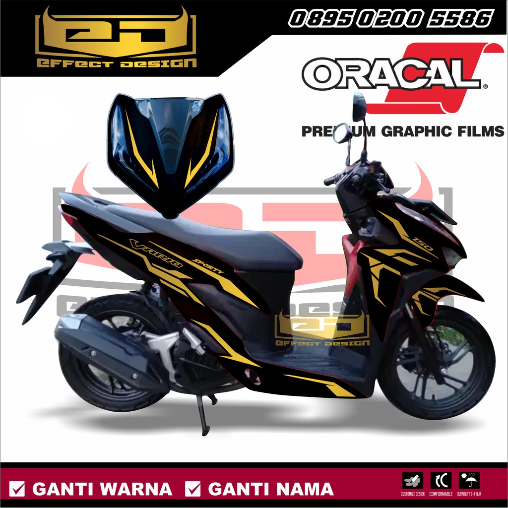 VARIO 150 NEW CUTTING STICKER 004 ples list velg  Shopee 