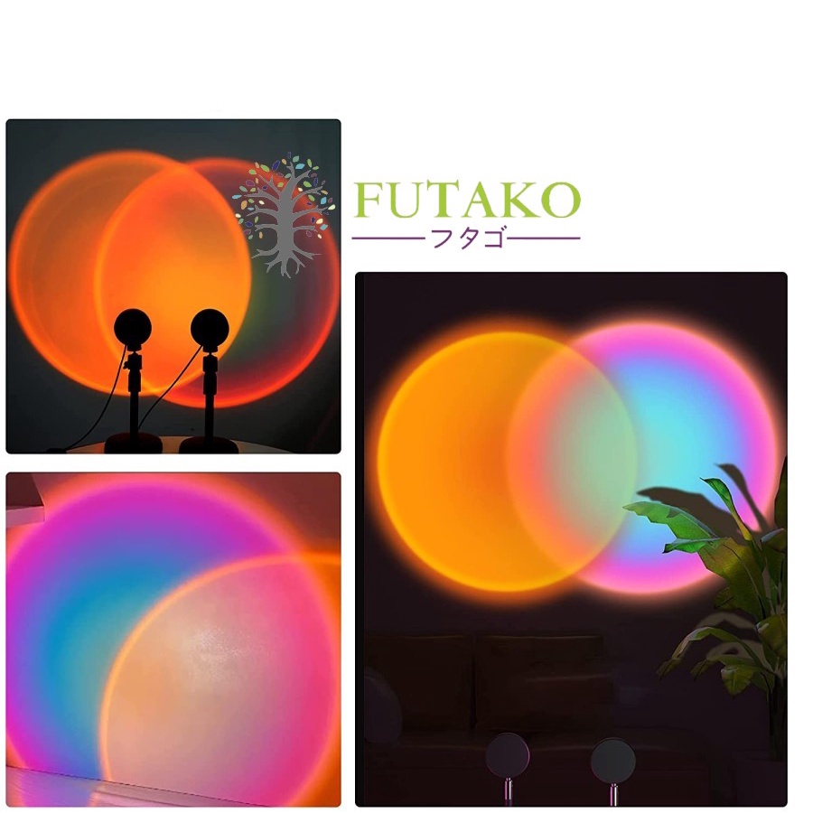 FUTAKO LAMPU PROJECTOR SUNSET INCLUDE 4 FILTERS