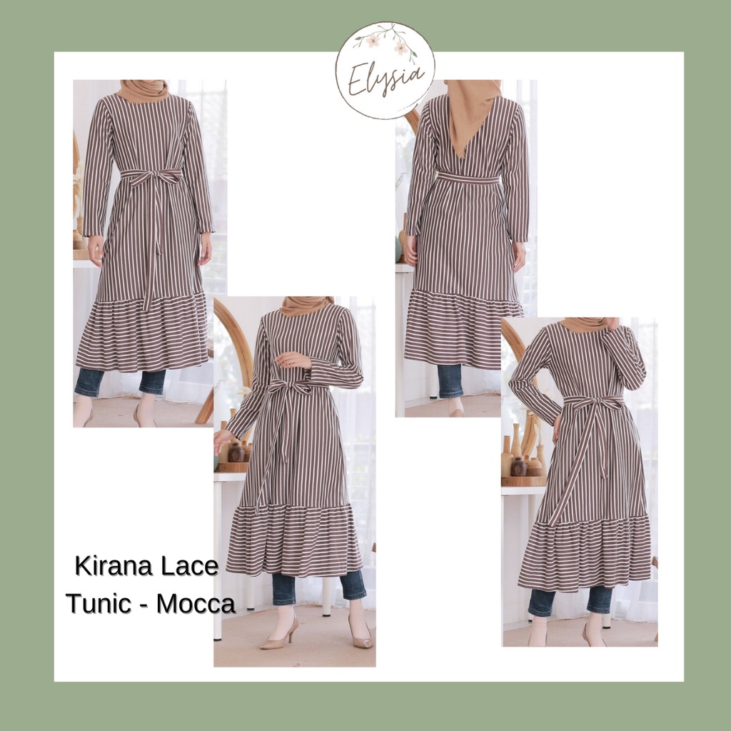 Kirana Lace Tunic - Gaun/dress/Gamis/Tunik Wanita Murah Fashion Muslim