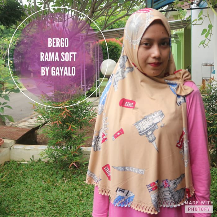 BERGO ROMA SOFT/BERGO MOTIF/BERGO INSTAN/JILBAB SYARI/BERGO JERSEY