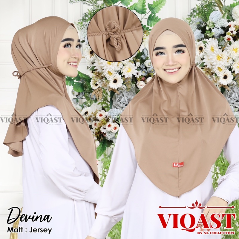 Hijab Bergo Devina Tali Kepang ORIGINAL VIQAST