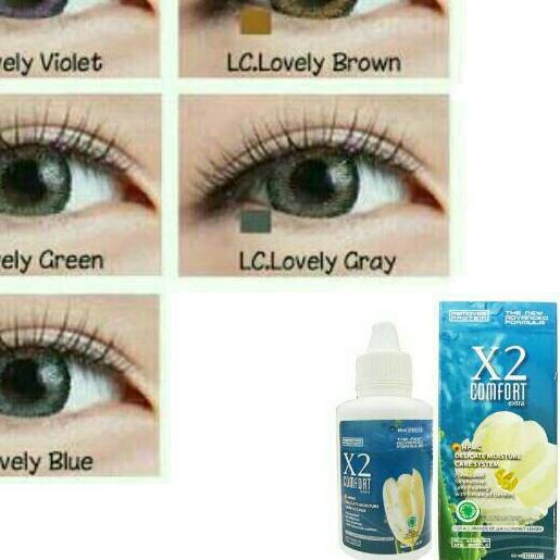 ➩ Paket Softlens Lovely / Paket Softlens / Softlens Lovely / Lovely / Soflens Lovely dan Air X2 60ml