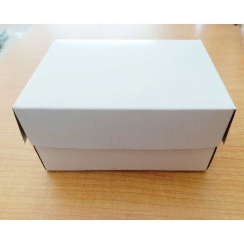 Dus Snack Aqua Putih Polos 14x10x7 [310 gr] dus roti/ dus kue