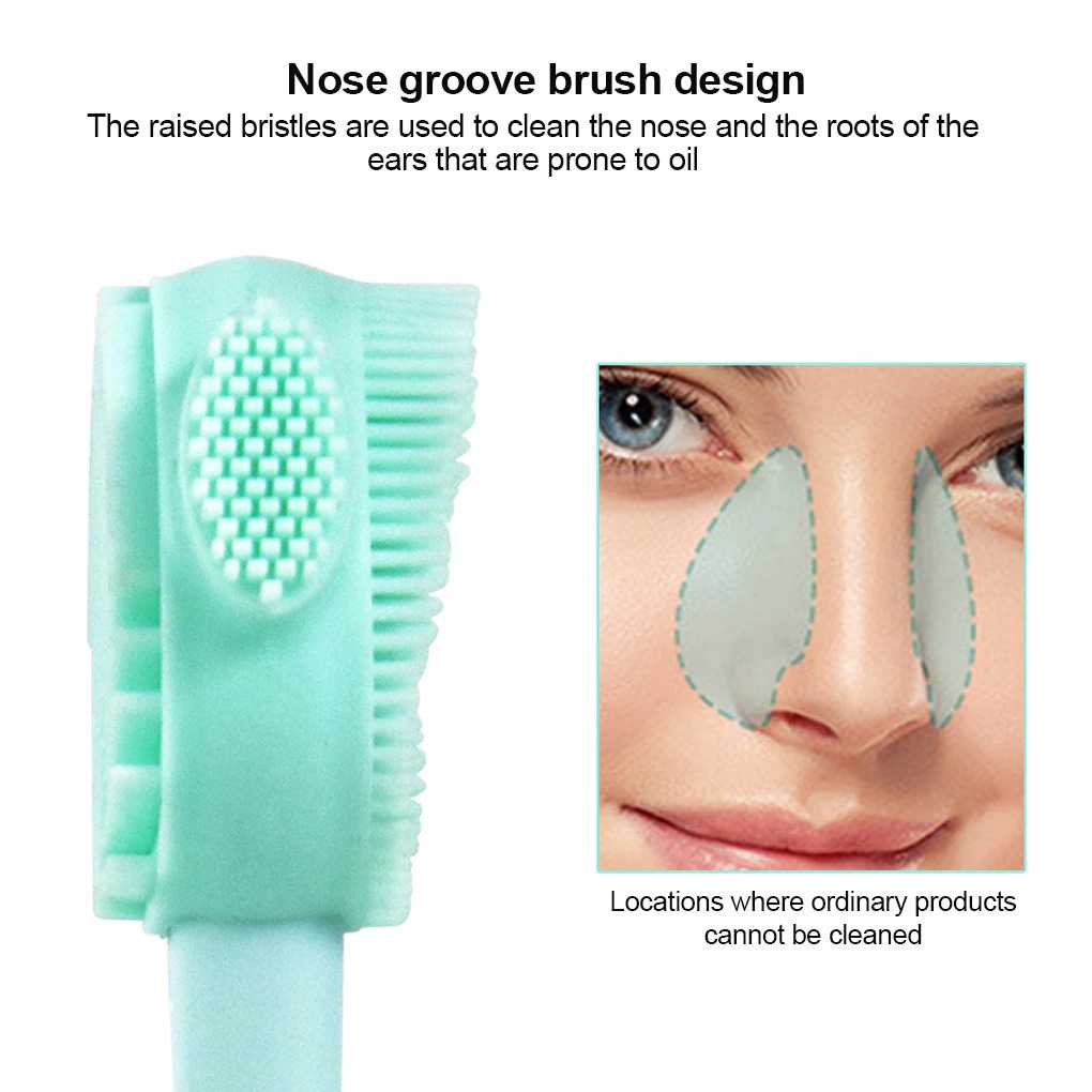 GIJ - KINSEI BEAUTY Sikat Pembersih Wajah Facial Brush Double Side