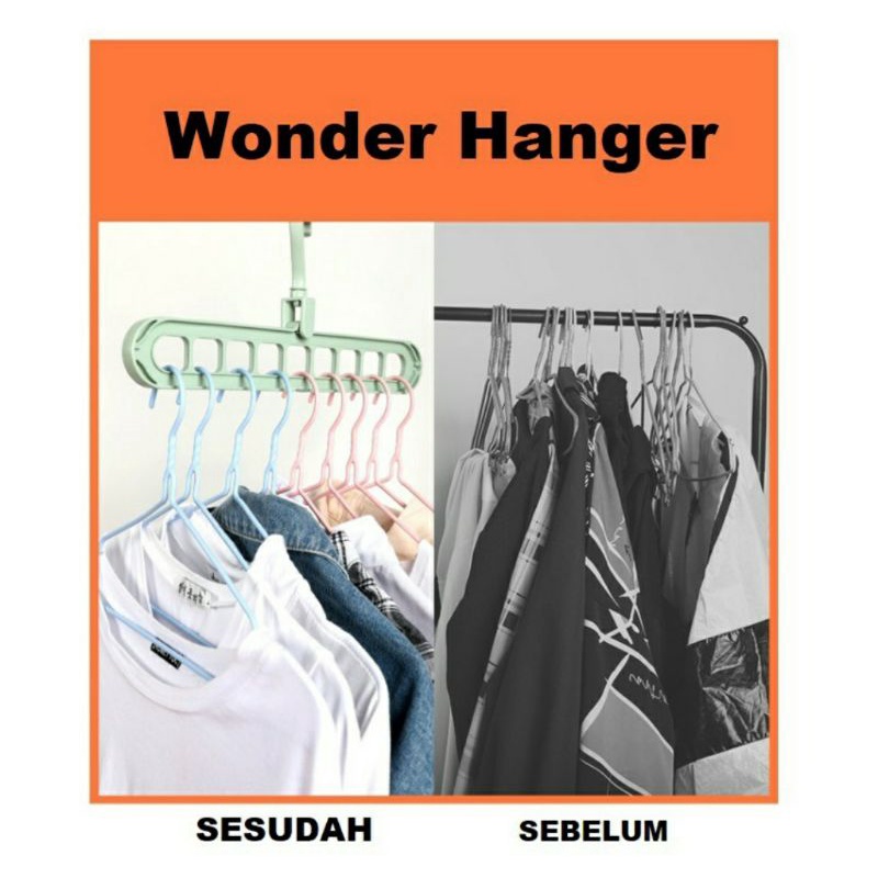 hanger baju / hanger magic 9 in 1 / hanger serbaguna