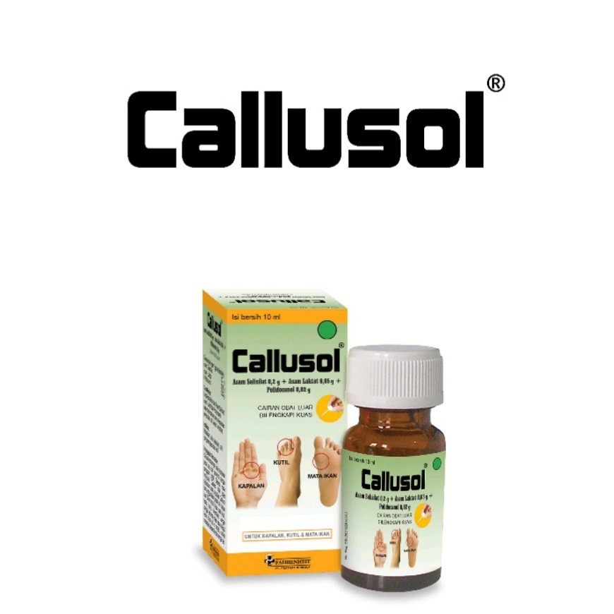 CALLUSOL ORIGINAL OBAT MATA IKAN, KUTIL, KAPALAN 10ml