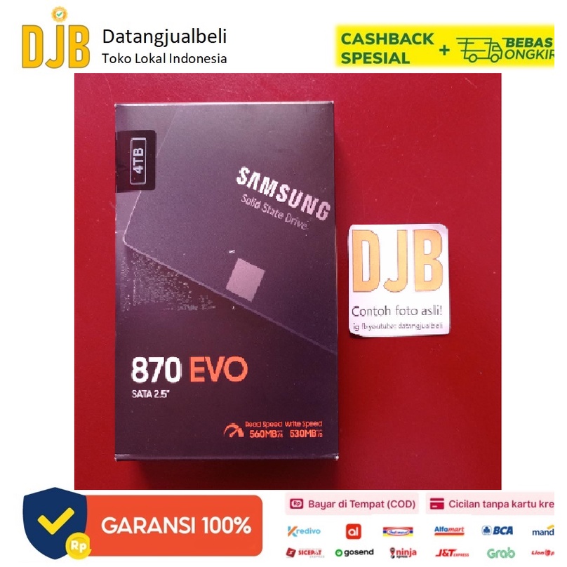 Original Samsung SSD 870 EVO SATA III 2.5 Inch 4TB