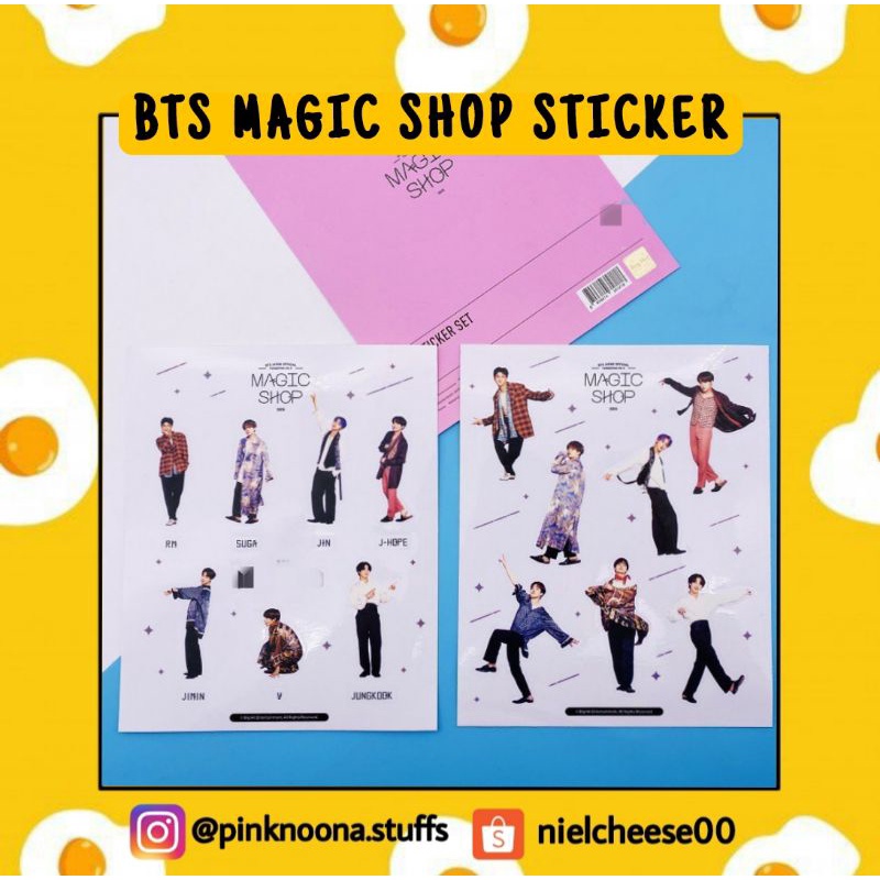 BTS JAPAN MAGIC SHOP STICKER