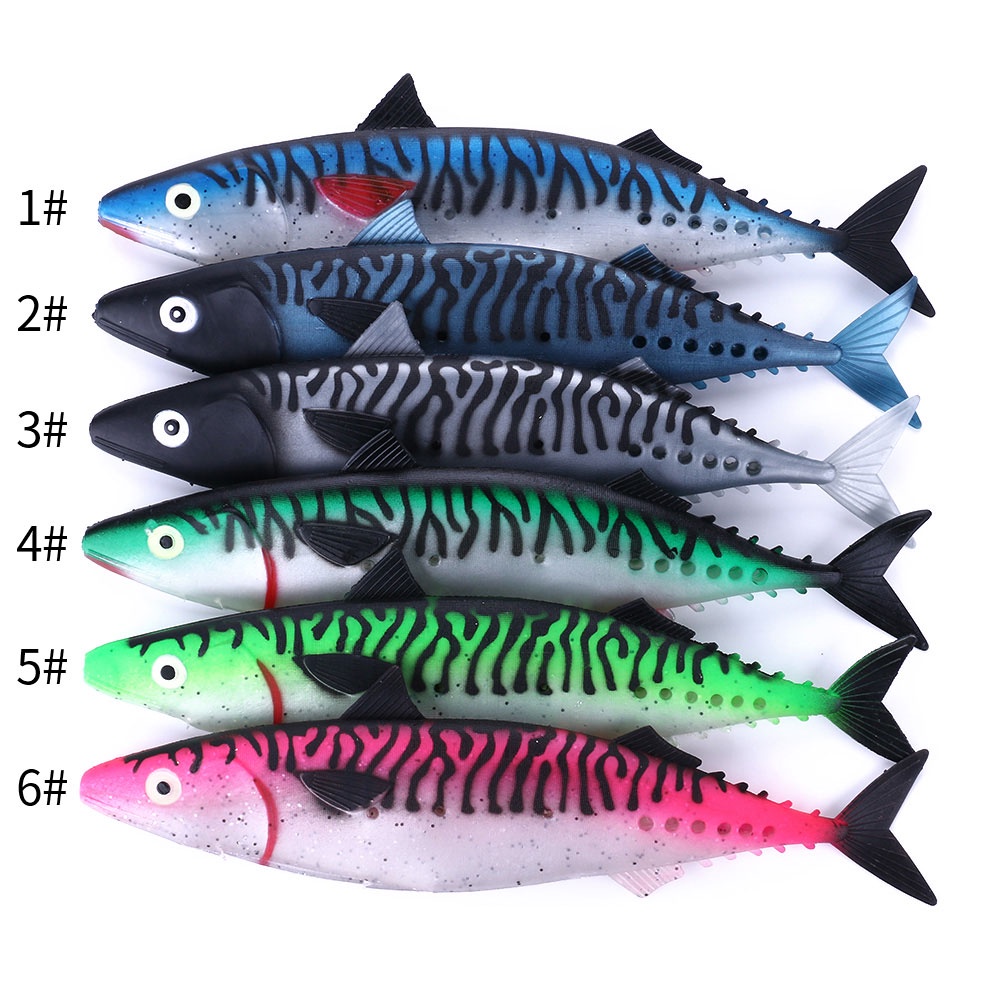 Hengjia Umpan Pancing Soft Bait Bentuk Ikan Tuna Imitasi Ukuran 29cm 65g