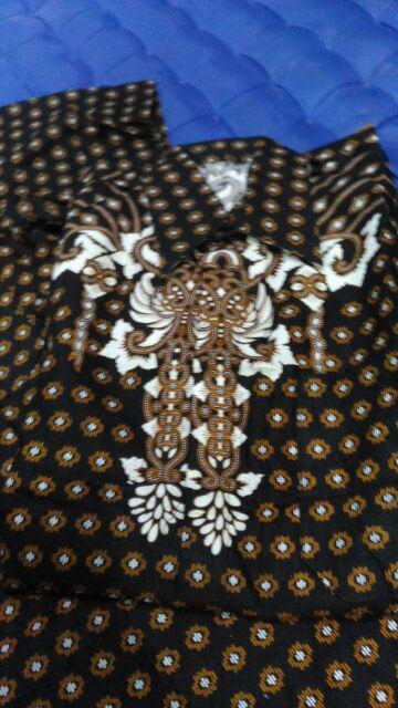 Asli Kemeja Batik Modern Kualitas Original Hem Pendek Motif Koko Sapto Kholis Pekalongan Murah Keren