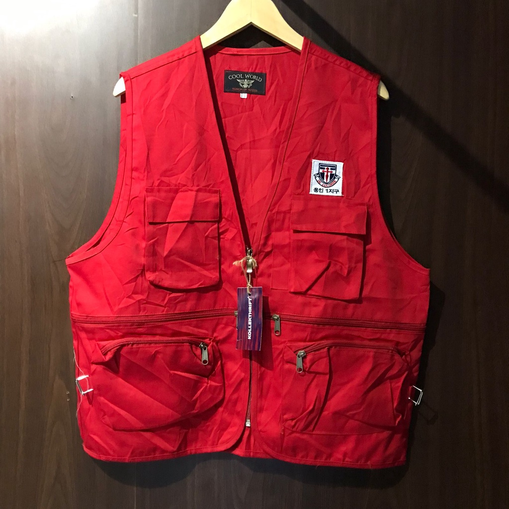 Vest Rompi Tactical Pocket second thrift Red