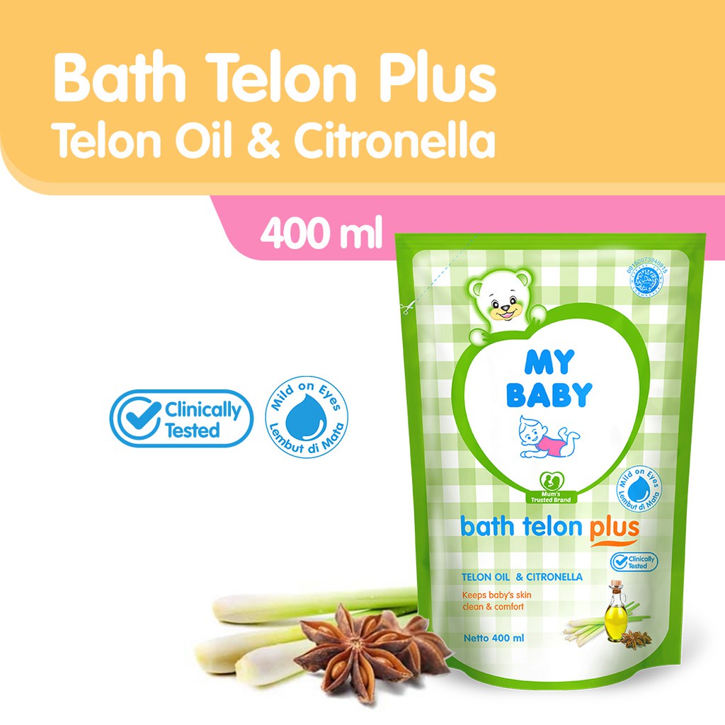 My Baby Bath Telon Plus | Sabun Cair Mandi Bayi Wangi Telon