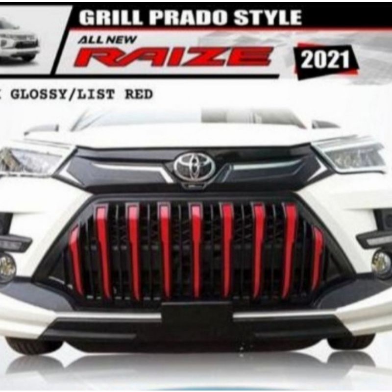 grill Toyota raize model apollo