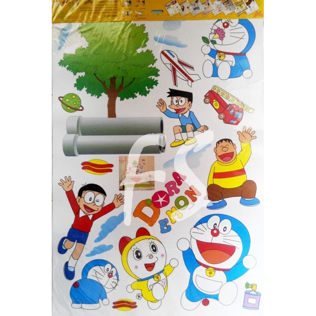 Doraemon Ii Ay860 Stiker Dinding Wall Sticker Shopee Indonesia