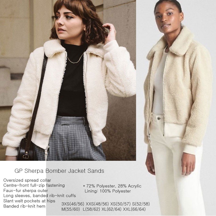 gap sherpa bomber jacket