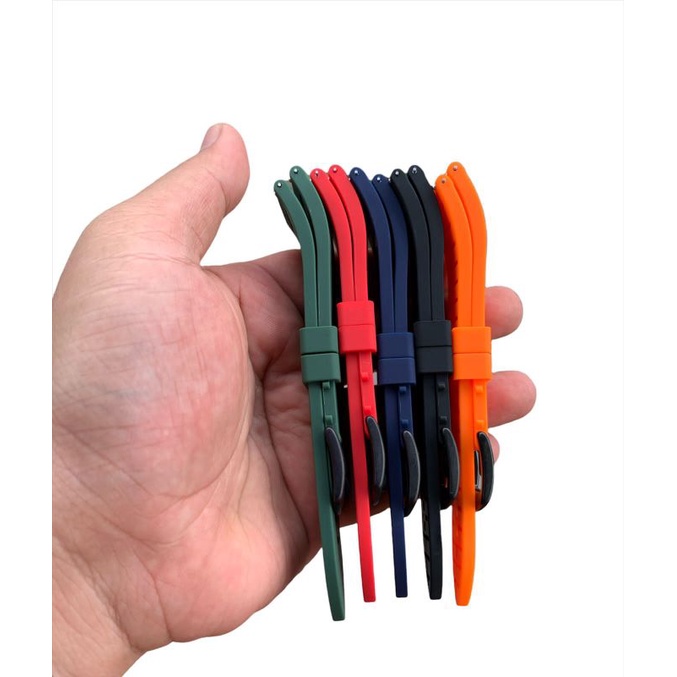 Strap Tali jam Tangan Karet Rubber melengkung sangat langka