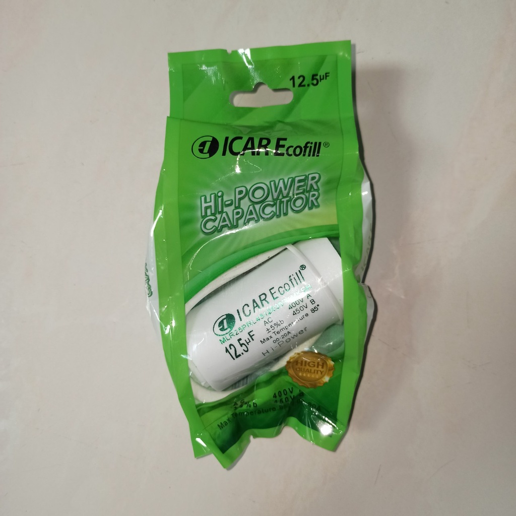 Kapasitor Bulat ICAR Ecofill 8 12.5 UF
