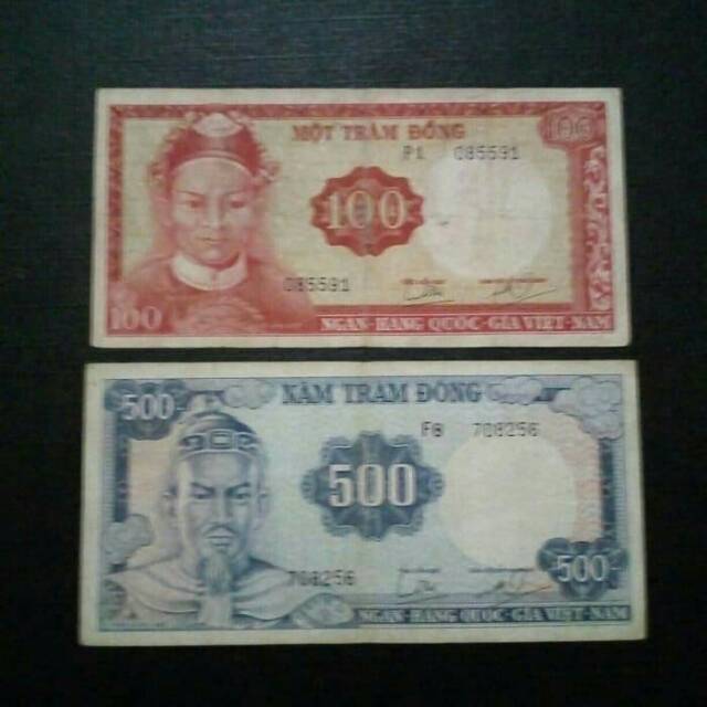 Sangat langka uang kuno klasik dari Vietnam