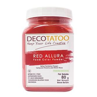 

Pewarna Makanan RED ALLURA color powder oil Soluble 80 gr ---NEW---
