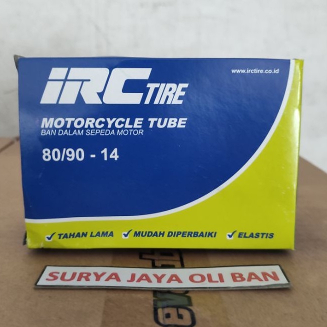 Ban Dalam Sepeda Motor IRC 80/90-14 100% ORIGINAL / Ban Dalam Roda Depan Sepeda Motor Matic