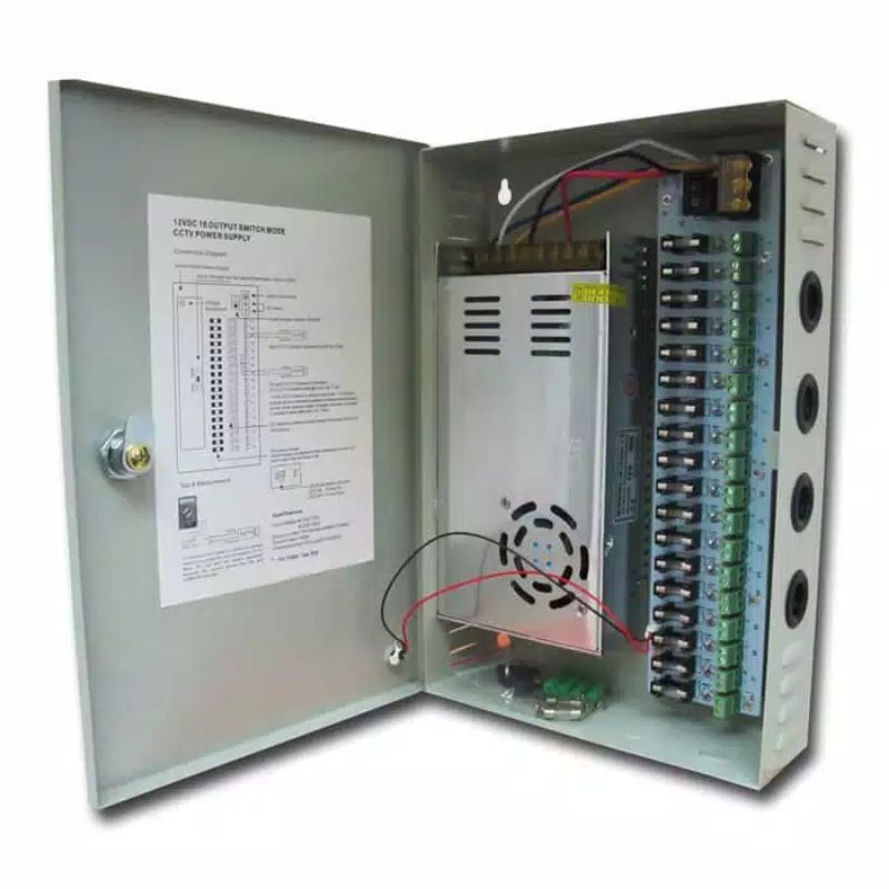 POWER SUPPLY BOX 30A 16 KAMERA