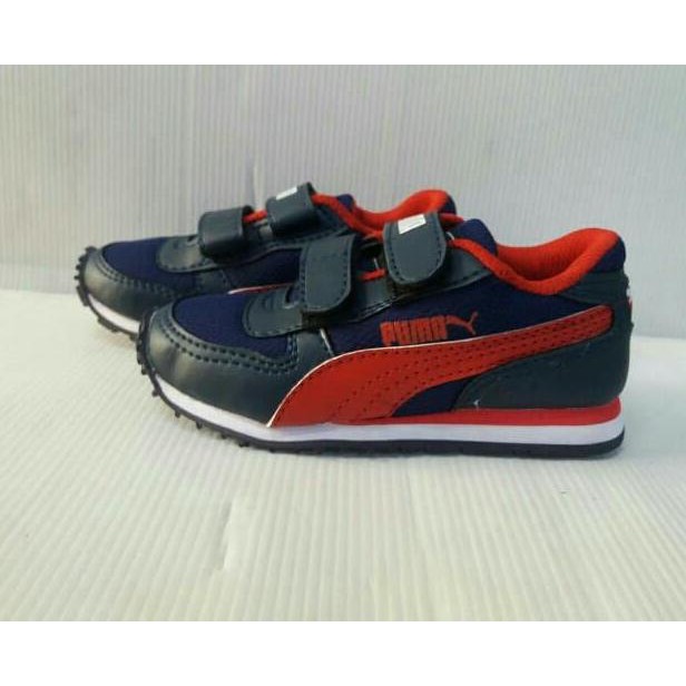 SEPATU PUMA KIDS ANAK ANAK SEPATU SEKOLAH BLACK RED