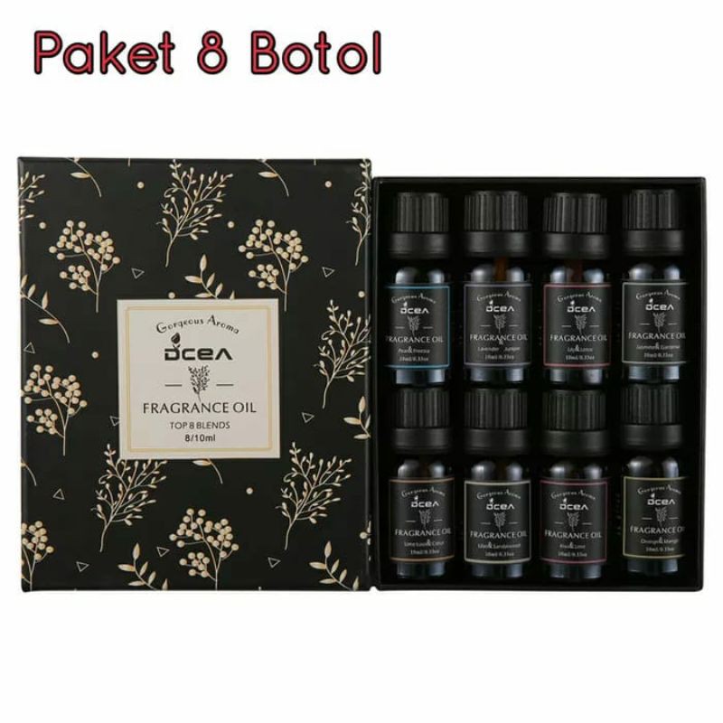 Aromateraphy - Aroma Terapi - Essetial Oil Dapat 8 botol Aroma 10 ml