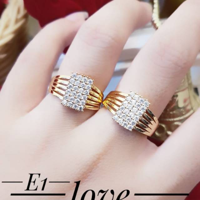 Xuping cincin lapis emas 24k 2418f