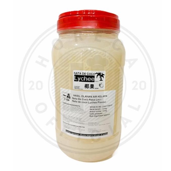 

{{{{{{] Nata De Coco Rasa Leci 3,3 kg / Nata De Coco Lychee Flavour 3,3kg