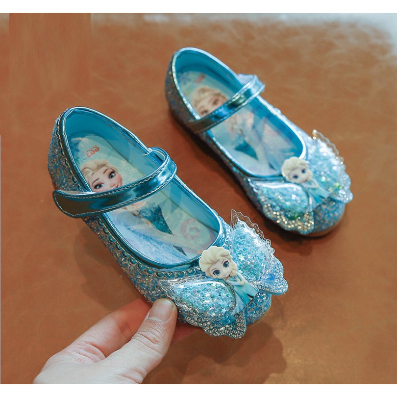 frozen sparkly shoes