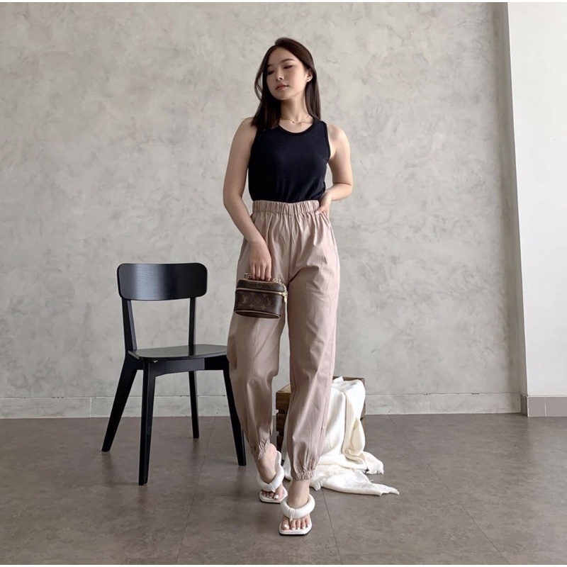 WASLEY JOGGER PANTS PREMIUM KOREA WITH HIGH QUALITY - CELANA PANJANG JOGGER WANITA PREMIUM - KADO / HADIAH ULTAH CEWEK