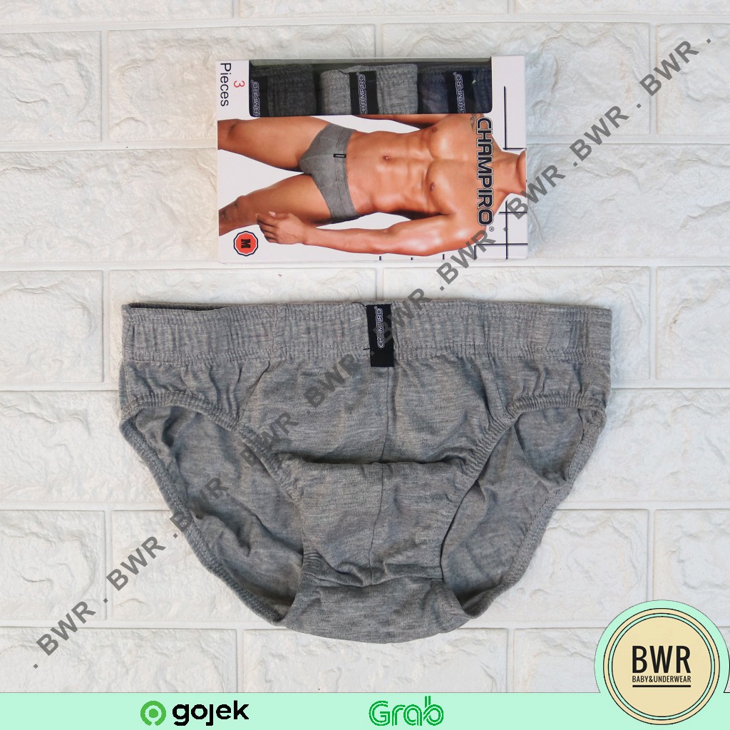 [ 3pc ] CD CHAMPIRO MIKA C 0312-C | Celana Dalam Pria [III R3/T3] Karet Kerut - Bwr