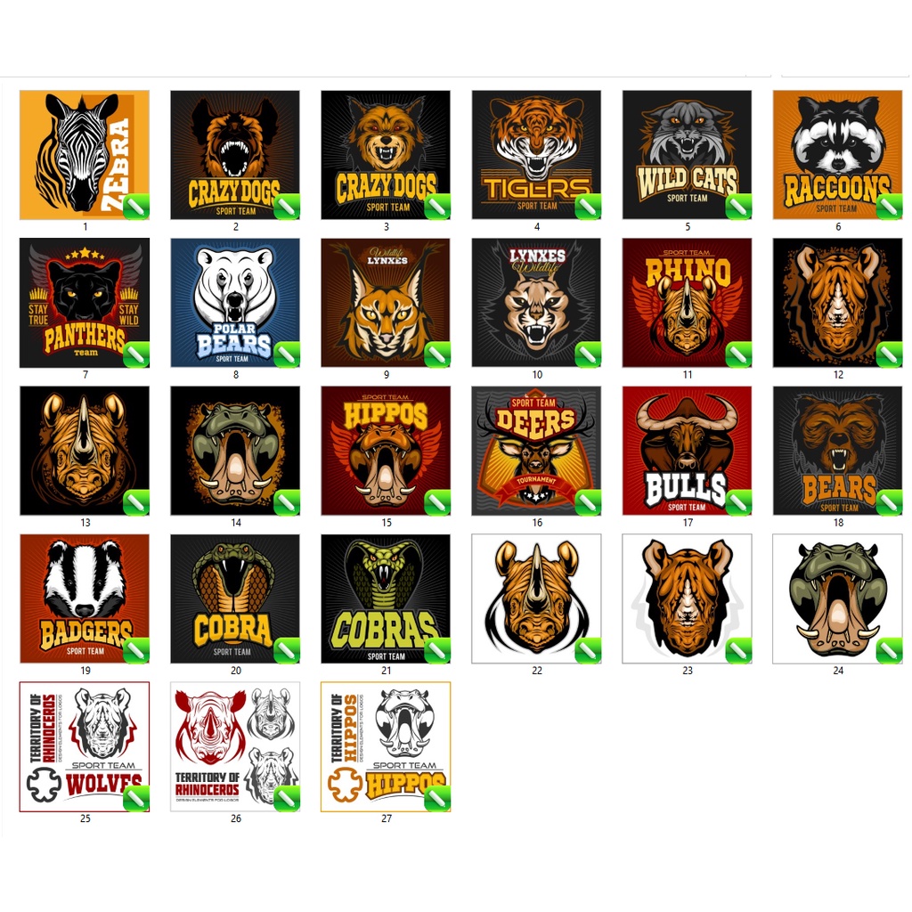 25 Premium Logo Animal Vector - Coreldraw