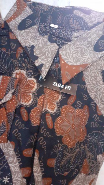 Batik Pria Lengan Panjang Slim Fit Batik Slimfit Pria Distro