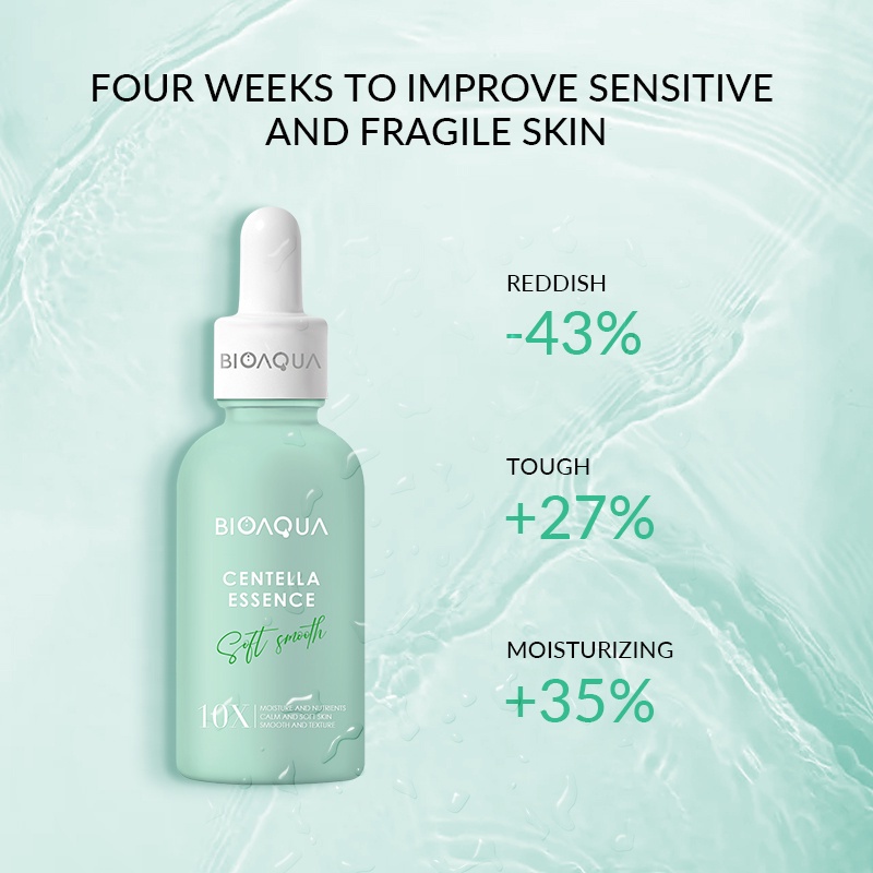 [ORI] Bioaqua 10X Essence Series Centella Essence Repair Serum Pencerah &amp; Pemutih Wajah - 30ml BPOM