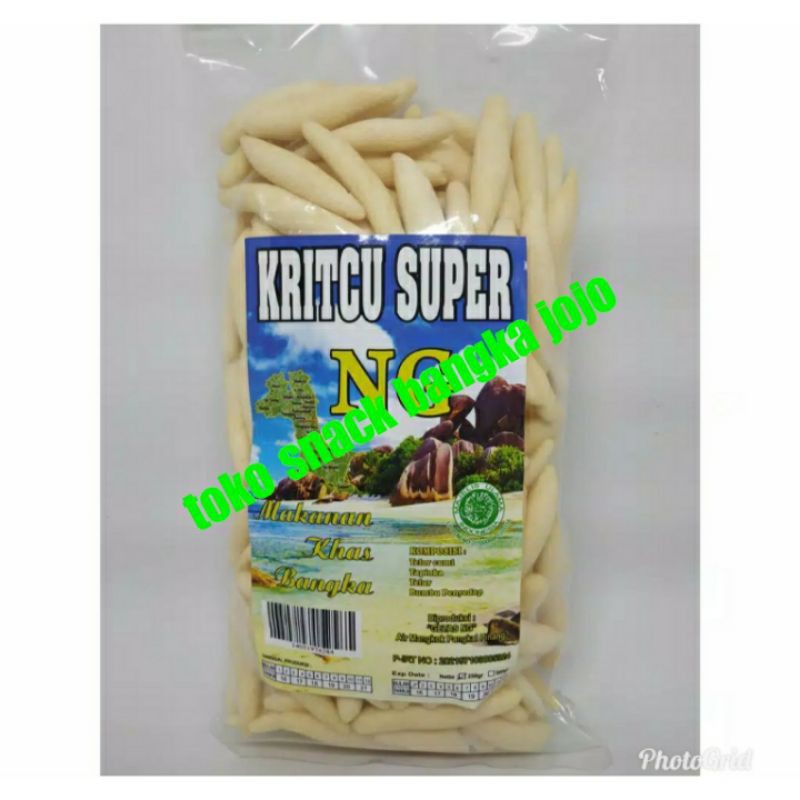 

KRICU BANGKA SUPER 250GRAM MERK NG STIK TELUR CUMI SUPER CEMILAN OLEH OLEH SNACK KERUPUK KEMPLANG