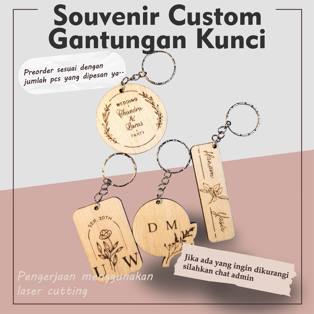 Souvenir Gantungan Kunci Custom Souvenir Custom Souvenir Pernikahan