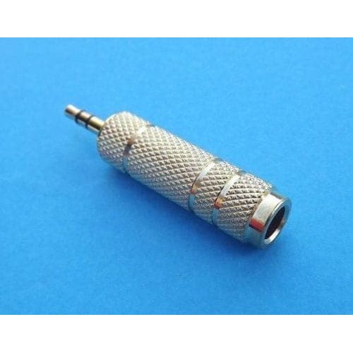 Jack connector mic Silver/TOA 6.5 mm to Jack Stereo 3.5 mm