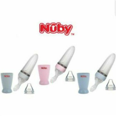 Nuby All Silicone Squeeze Feeder New