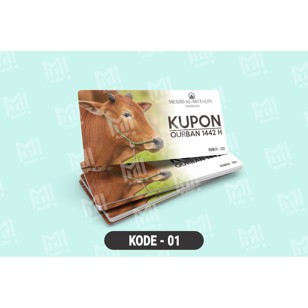 

KUPON QURBAN KUPON PEMBAGIAN DAGING KUPON IDUL ADHA - (uk. 5.5cm x 8.5cm)