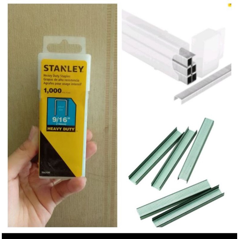 

TRA709T Isi Refill staples stanley Ukuran : 9/16''- 14mm heavy duty Stanley