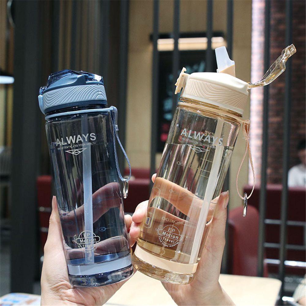 Populer Botol Air Minum Olahraga 800ml Portable BPA Free Plastik Pria Tempat Minum