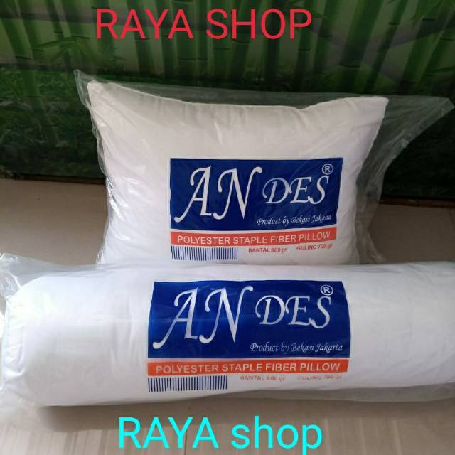 PAKET 1Bantal dan 1 Guling ANdes isi full silikon