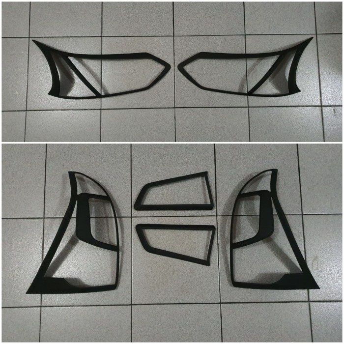 Grand avanza veloz 2015-2018 Paket Garnish lampu depan belakang hitam