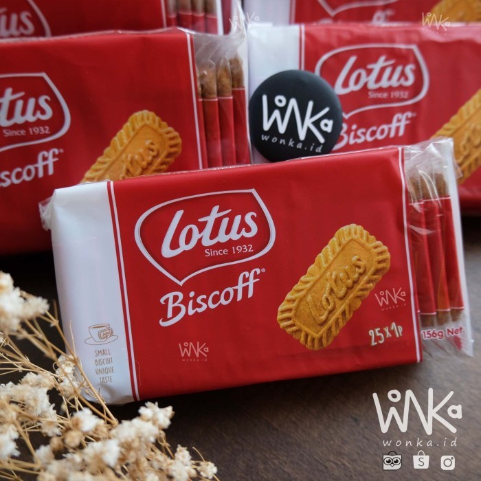 Lotus Biscoff Individual Pack 25 - Biskuit Speculoos Caramel Cookies