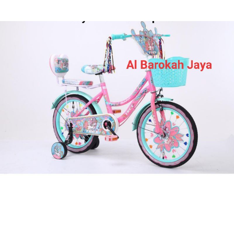 Sepeda Anak Roda Empat Cewek Perempuan Mini Trex Little Poni 16 Inch