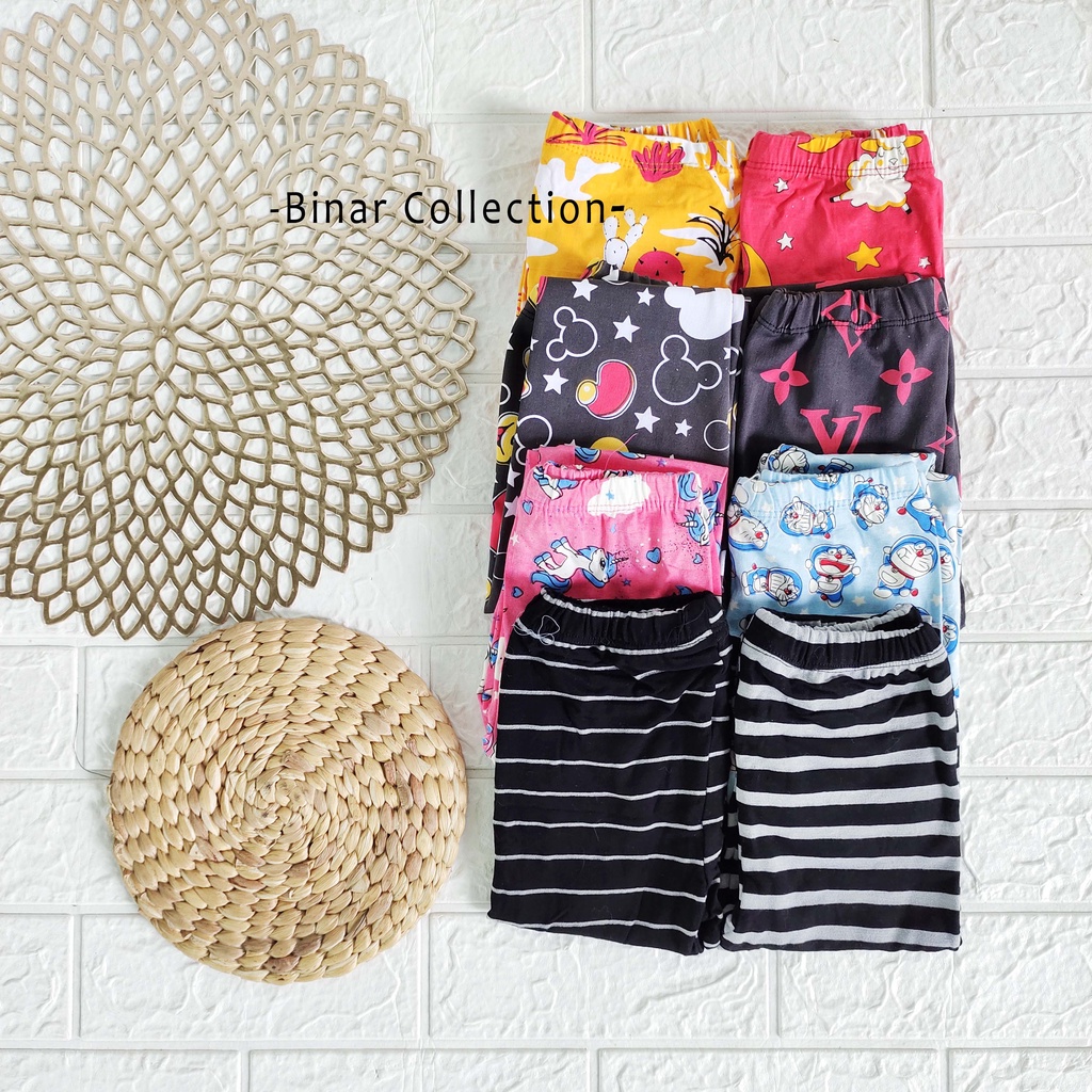 SYD 05- Celana legging leging anak cewek  motif 2-3 tahun pantai spandek / kolor bawahan perempuan harian murah lucu adem