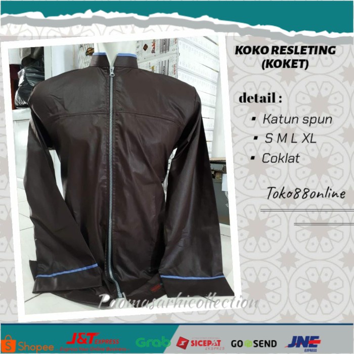✨ BISA COD ✨ koket koko jaket resleting full bh katun